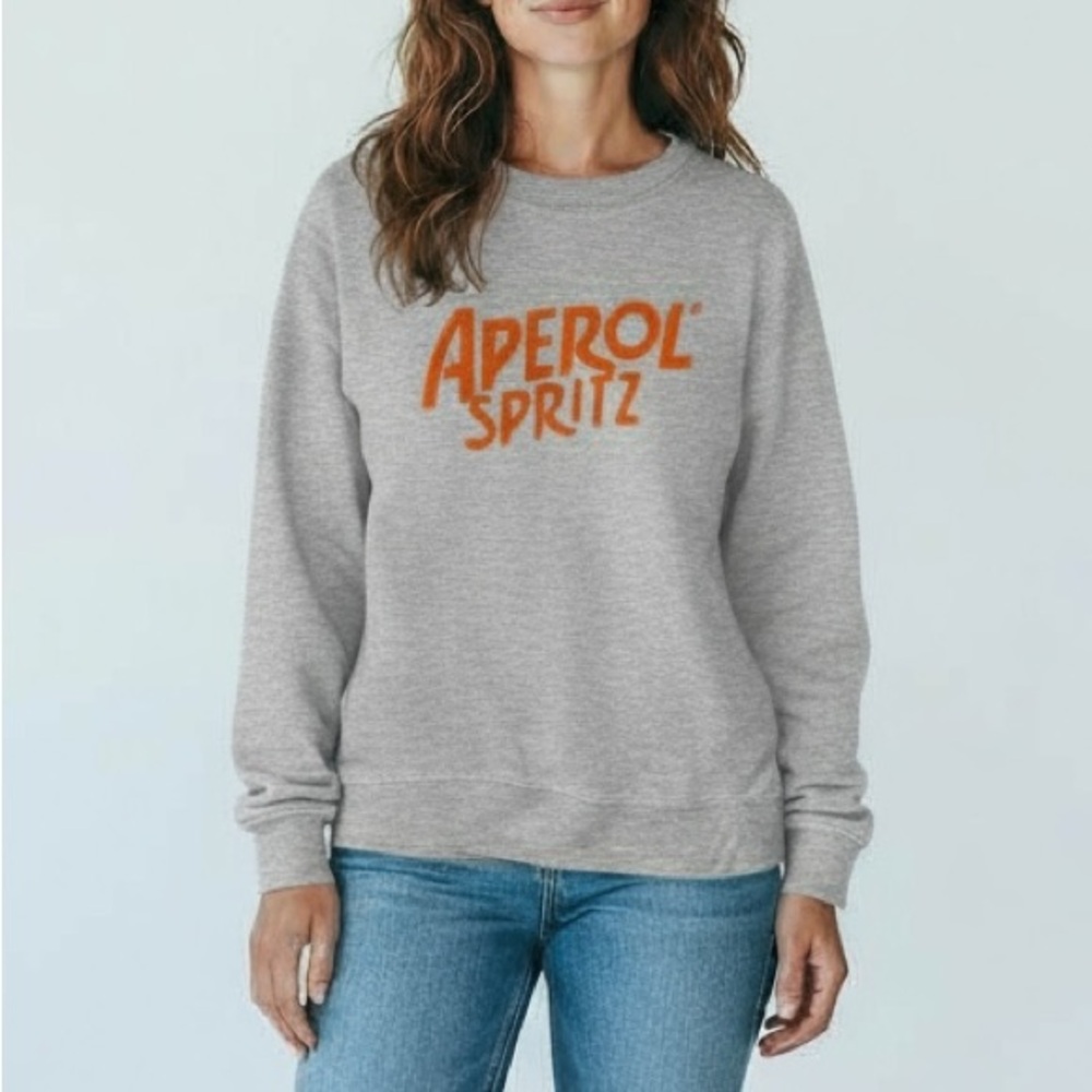 US Open Aperol Spritz Gray Sweatshirt - Picture 2 of 6